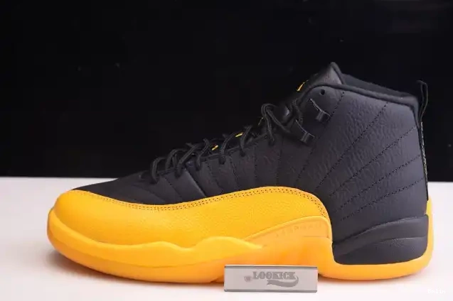 130690-070 University Retro Black Jordan Air 12 Gold 0508